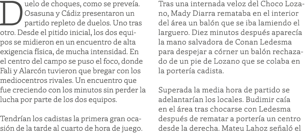 Duelo de choques, como se preveía  Osasuna y Cádiz presentaron un partido repleto de duelos  Uno tras otro  Desde el    