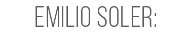 emilio soler: