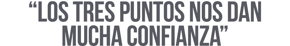  Los tres puntos nos dan mucha confianza 