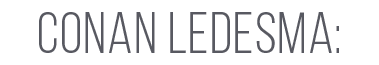 conan ledesma: