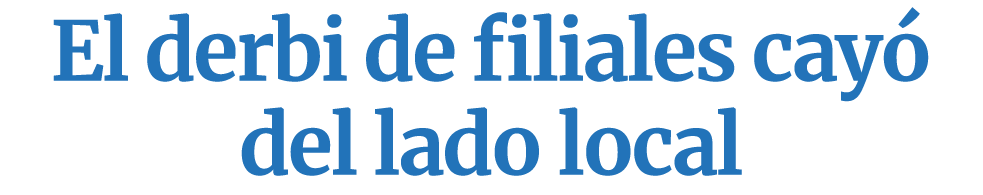 El derbi de filiales cay del lado local