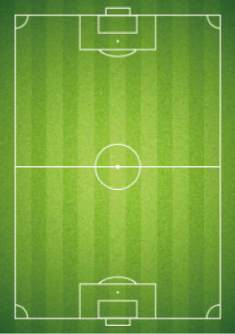 Soccer green field empty with grass texture. Vector illustration.