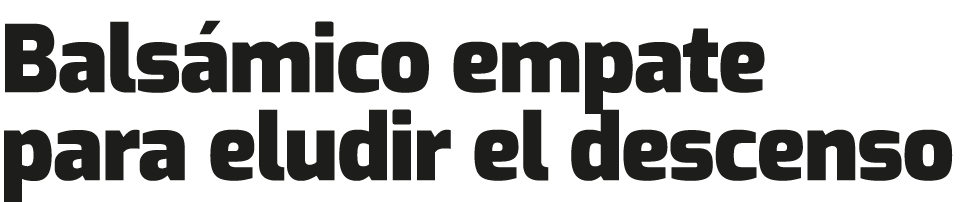 Bals mico empate para eludir el descenso