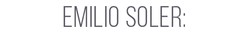 EMILIO SOLER: