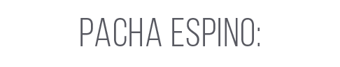 pacha espino: