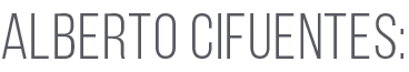 ALBERTO CIFUENTES: