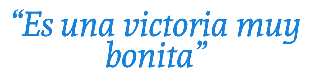 “Es una victoria muy bonita”