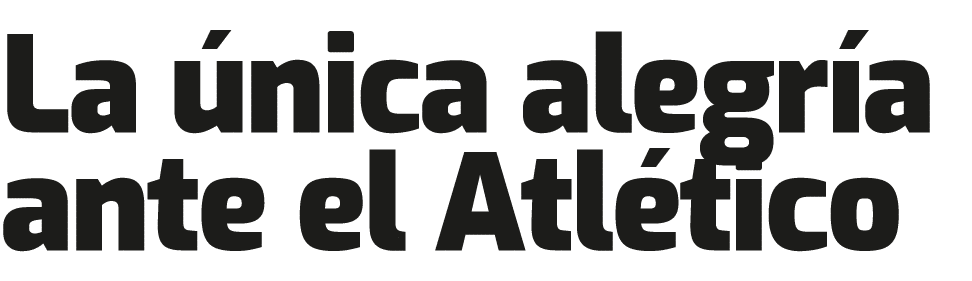 La nica alegr a ante el Atl tico 