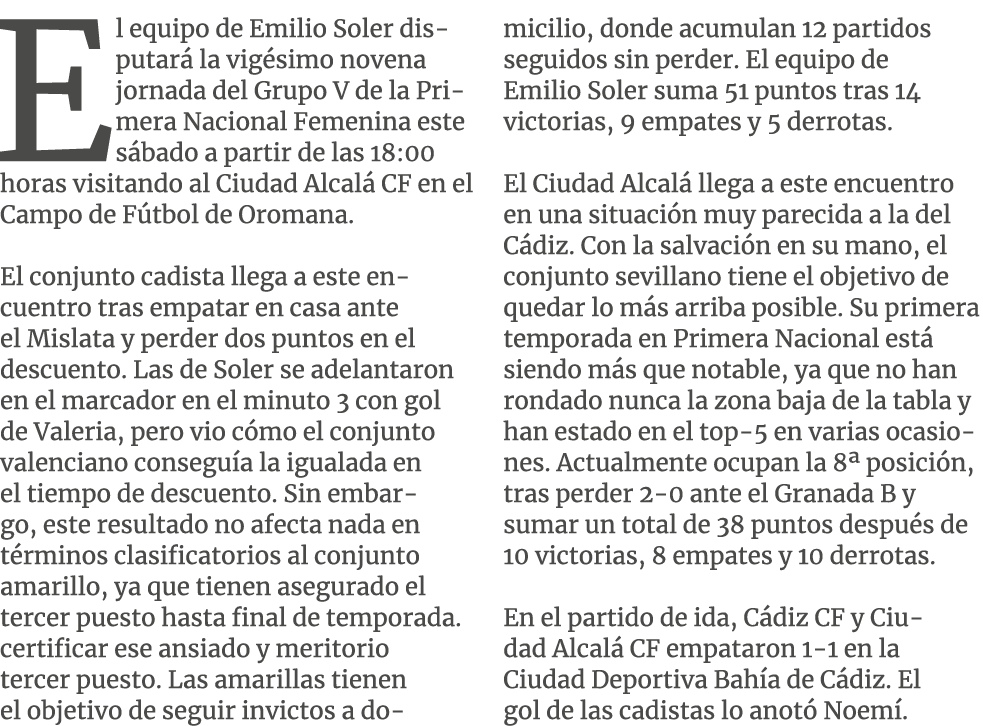 El equipo de Emilio Soler disputar la vig simo novena jornada del Grupo V de la Primera Nacional Femenina este s bad...