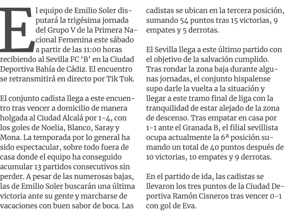 El equipo de Emilio Soler disputar la trig sima jornada del Grupo V de la Primera Nacional Femenina este s bado a pa...