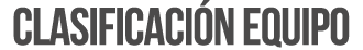 CLASIFICACI N EQUIPO