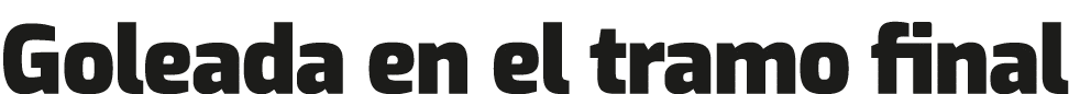 Goleada en el tramo final 