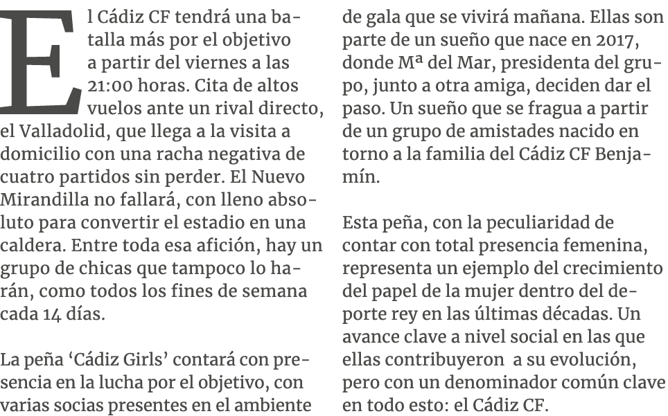 El C diz CF tendr una batalla m s por el objetivo a partir del viernes a las 21:00 horas. Cita de altos vuelos ante ...