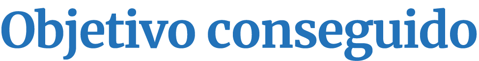 Objetivo conseguido
