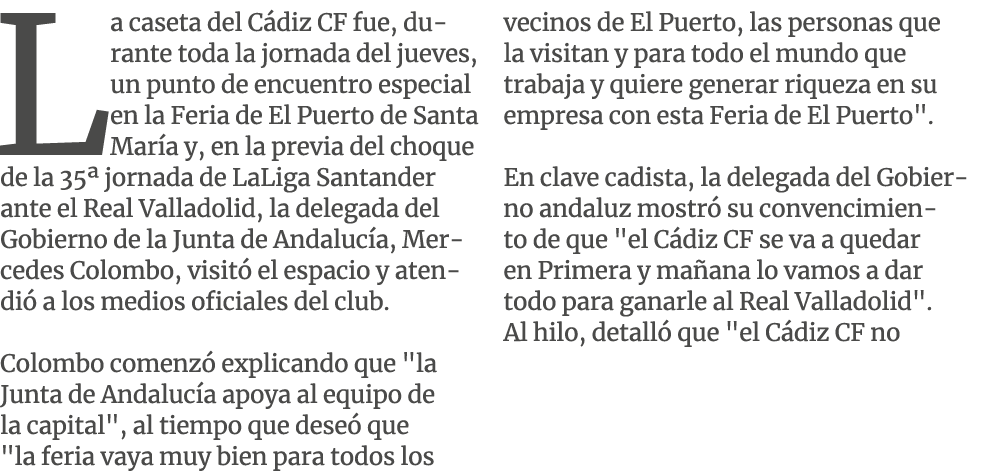 La caseta del C diz CF fue, durante toda la jornada del jueves, un punto de encuentro especial en la Feria de El Puer...