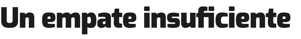 Un empate insuficiente 
