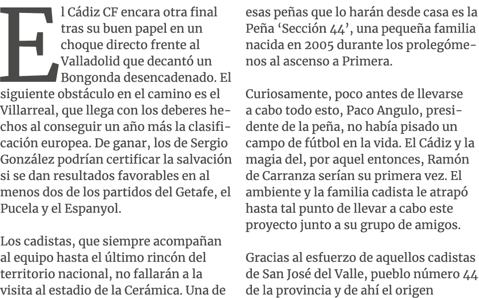 El C diz CF encara otra final tras su buen papel en un choque directo frente al Valladolid que decant un Bongonda de...
