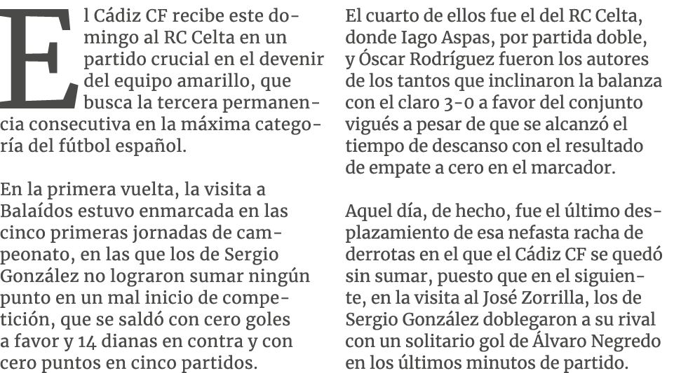 El C diz CF recibe este domingo al RC Celta en un partido crucial en el devenir del equipo amarillo, que busca la ter...
