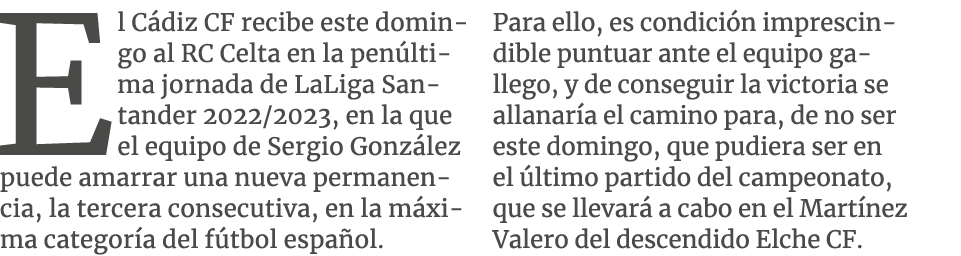 El C diz CF recibe este domingo al RC Celta en la pen ltima jornada de LaLiga Santander 2022/2023, en la que el equip...