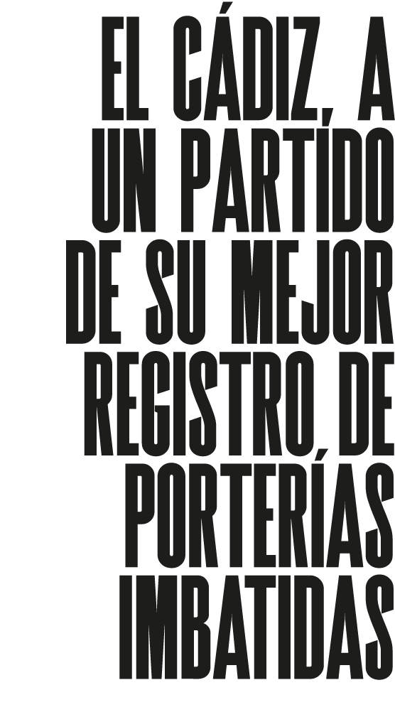 El C diz, a un partido de su mejor registro de porter as imbatidas