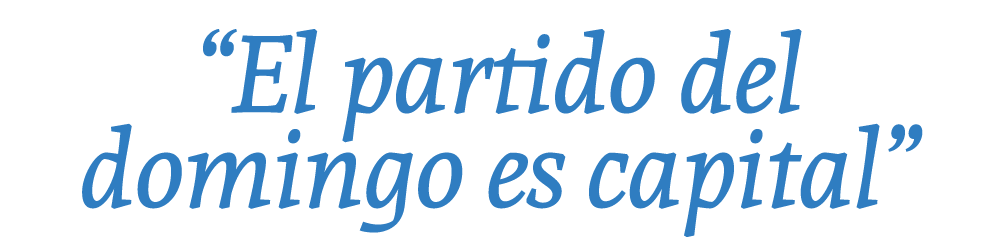 “El partido del domingo es capital”
