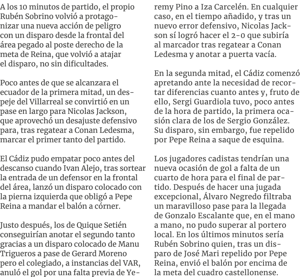 A los 10 minutos de partido, el propio Rub n Sobrino volvi a protagonizar una nueva acci n de peligro con un disparo...