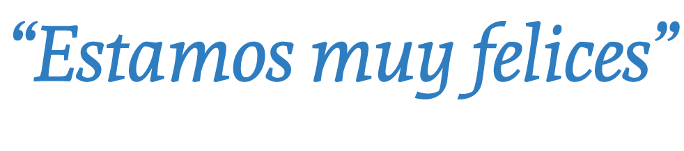 “Estamos muy felices”