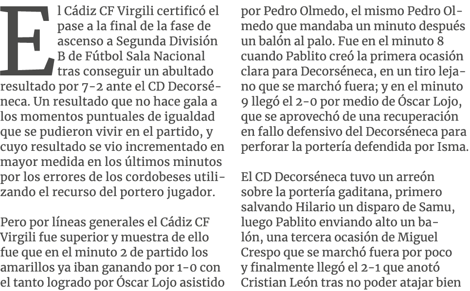 El C diz CF Virgili certific el pase a la final de la fase de ascenso a Segunda Divisi n B de F tbol Sala Nacional t...