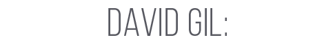 DAVID GIL: