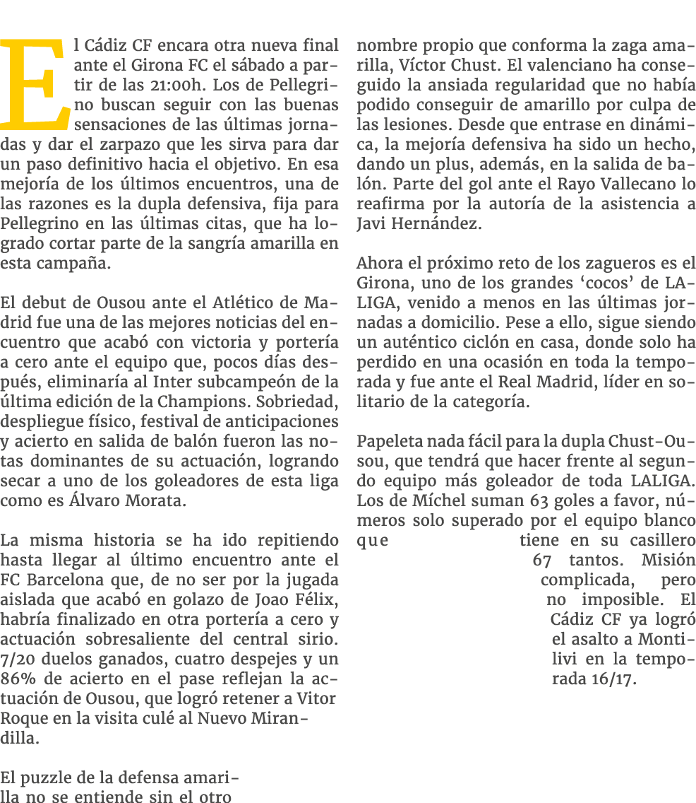 El C diz CF encara otra nueva final ante el Girona FC el s bado a partir de las 21:00h. Los de Pellegrino buscan segu...