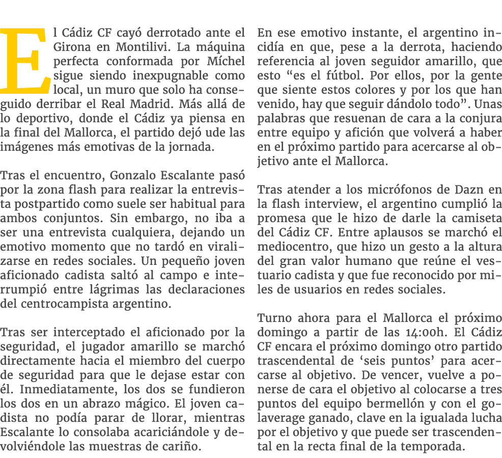 El C diz CF cay derrotado ante el Girona en Montilivi. La m quina perfecta conformada por M chel sigue siendo inexpu...