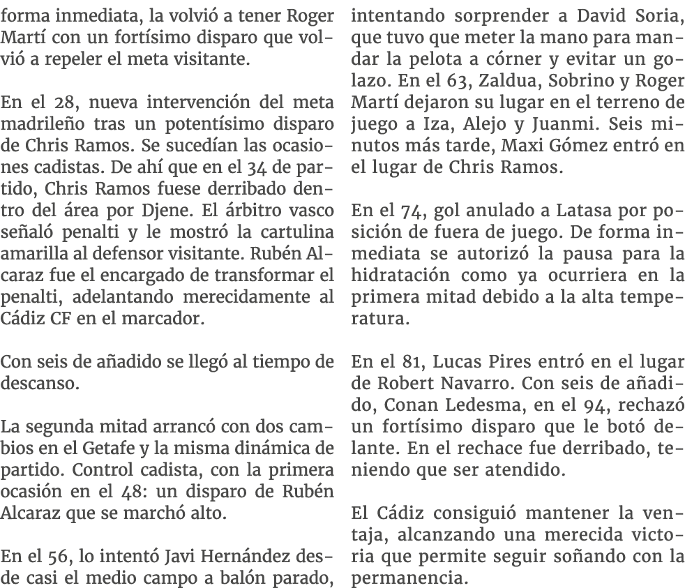 forma inmediata, la volvi a tener Roger Mart  con un fort simo disparo que volvi  a repeler el meta visitante. En el...