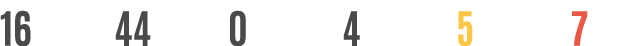 16 44 0 4 5 7
