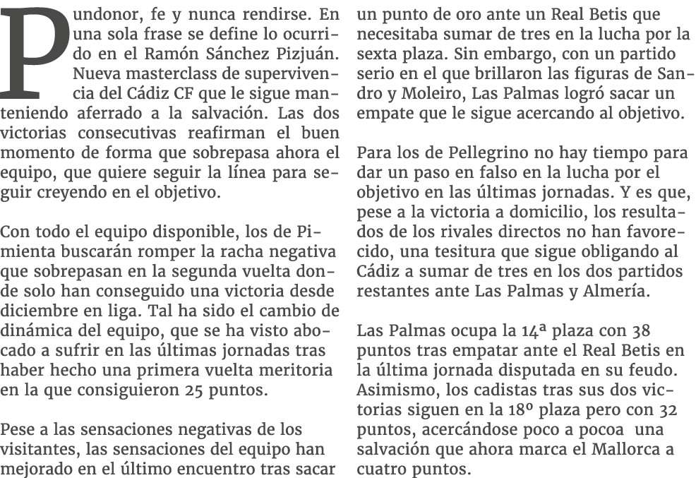 Pundonor, fe y nunca rendirse. En una sola frase se define lo ocurrido en el Ram n S nchez Pizju n. Nueva masterclass...