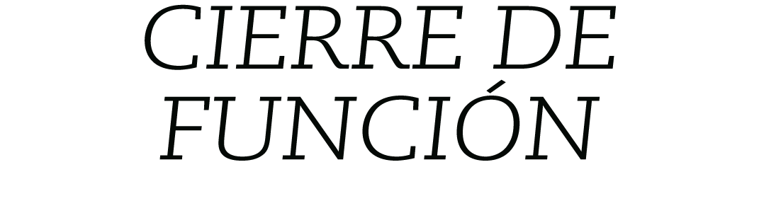 CIERRE DE FUNCI N