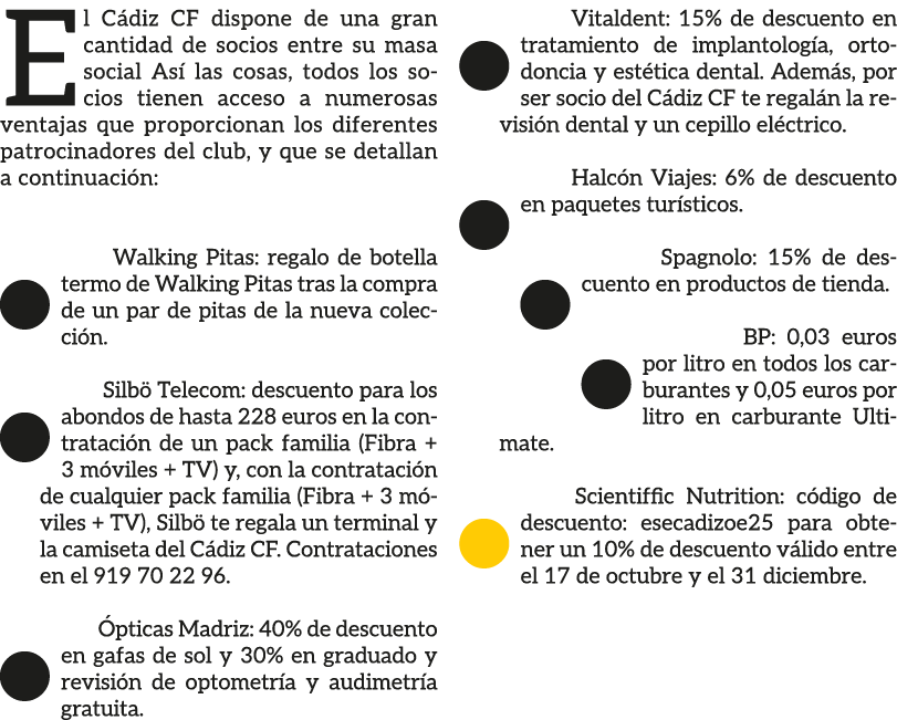 El C diz CF dispone de una gran cantidad de socios entre su masa social As las cosas, todos los socios tienen acceso...