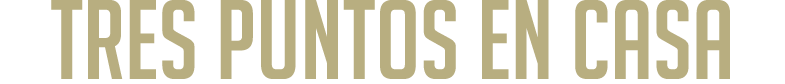 Tres puntos en casa