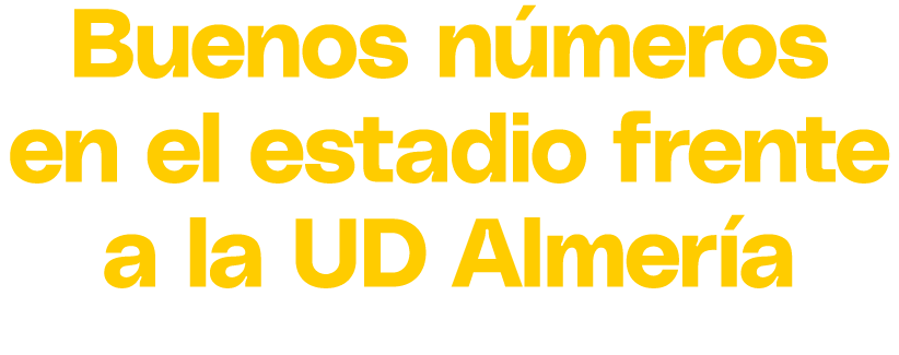 Buenos n meros en el estadio frente a la UD Almer a