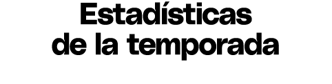 Estad sticas de la temporada