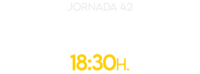 jornada 42 Dom 1 jun 18:30H.