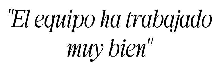 \“El equipo ha trabajado muy bien\"