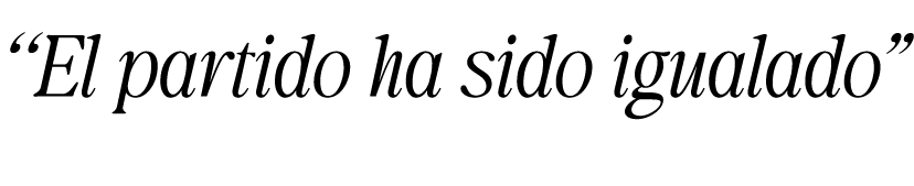 “El partido ha sido igualado”