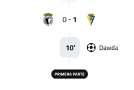 A soccer game is being played with the score at 1-1. Contenido generado con IA