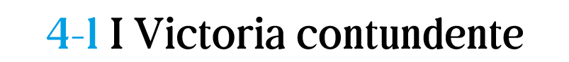 4 1 I Victoria contundente