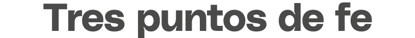 Tres puntos de fe