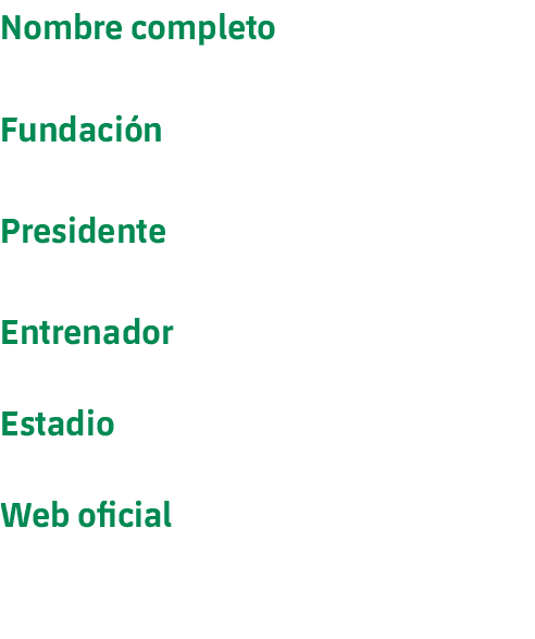 Nombre completo Real Racing Club de Santander, SAD Fundaci n 23 de febrero de 1913 (112 a os)Presidente Manolo Higuer...