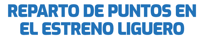 Reparto de puntos en el estreno liguero