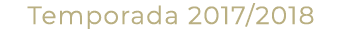 Temporada 2017/2018
